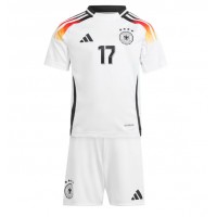 Echipament fotbal Germania Florian Wirtz #17 Tricou Acasa European 2024 pentru copii maneca scurta (+ Pantaloni scurti)